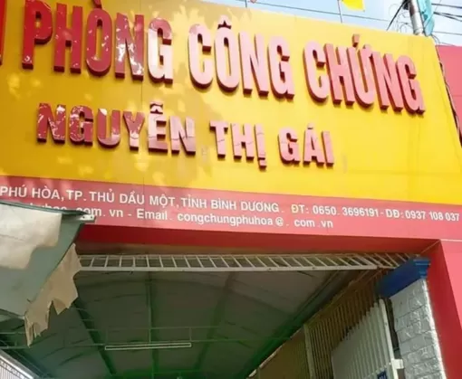 Bắt một công chứng viên ở Bình Dương