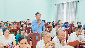 Chủ tịch UBND tỉnh An Giang Nguyễn Thanh Bình tiếp xúc cử tri tại TP. Long Xuyên