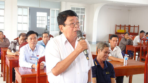 Chủ tịch UBMTTQVN tỉnh An Giang tiếp xúc cử tri xã Vĩnh Phước