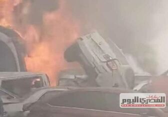 Một loạt xe gặp nạn trong biển lửa ở Ai Cập, gần 100 người thương vong