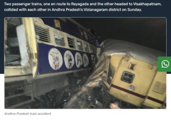 Va chạm hai tàu chở khách ở Ấn Độ, ít nhất 10 người thiệt mạng