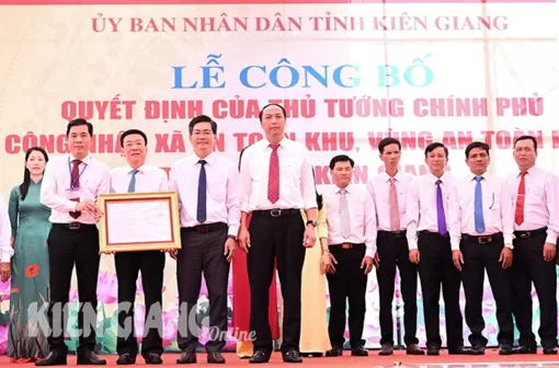 Kiên Giang có 24 xã, thị trấn là xã an toàn khu và vùng an toàn khu