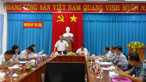 Tri Tôn phấn đấu giải ngân các nguồn vốn năm 2023 đạt 90%