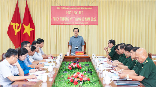 Bí thư Tỉnh ủy An Giang Lê Hồng Quang: Đảng ủy Bộ đội Biên phòng tỉnh An Giang tập trung bảo vệ chủ quyền lãnh thổ, bảo đảm an ninh biên giới