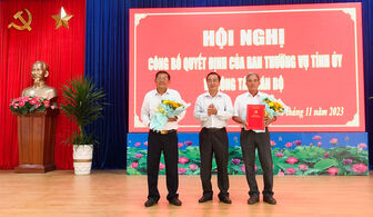 Đồng chí Phùng Minh Tân được giao phụ trách Đảng bộ huyện An Phú