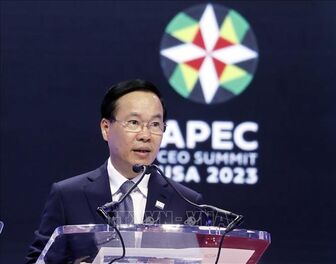 Chủ tịch nước Võ Văn Thưởng phát biểu tại Hội nghị Thượng đỉnh Doanh nghiệp APEC