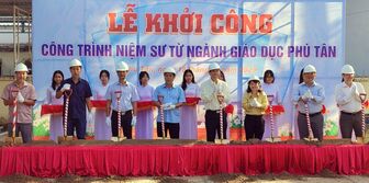 UBND huyện Phú Tân khởi công xây dựng “Niệm sư từ”