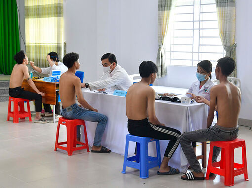 An Giang tập trung khám tuyển sức khỏe nghĩa vụ quân sự