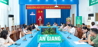 Ngân hàng Chính sách xã hội chi nhánh tỉnh An Giang tuyên truyền trước khi thực hiện giải ngân chương trình cho vay nhà ở xã hội