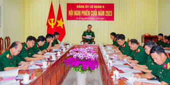 Đảng ủy Lữ đoàn Pháo binh 6 hội nghị phiên cuối năm