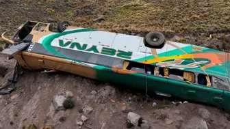 Peru: Lật xe buýt khiến ít nhất 5 người thiệt mạng và nhiều người bị thương
