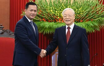 Tổng Bí thư, Chủ tịch nước và Chủ tịch Quốc hội tiếp Thủ tướng Hun Manet