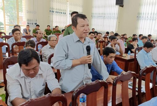 Công an Thoại Sơn lắng nghe ý kiến Nhân dân