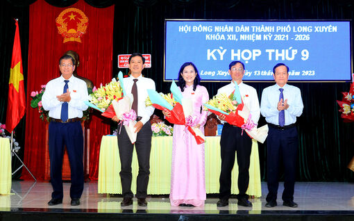 HĐND TP. Long Xuyên thông qua 9 nghị quyết quan trọng về phát triển kinh tế - xã hội năm 2024 và bầu bổ sung chức vụ Chủ tịch HĐND, Chủ tịch UBND