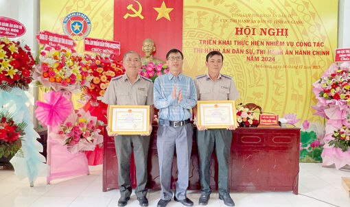 Nhiều tập thể, cá nhân Cục Thi hành án dân sự tỉnh An Giang được khen thưởng