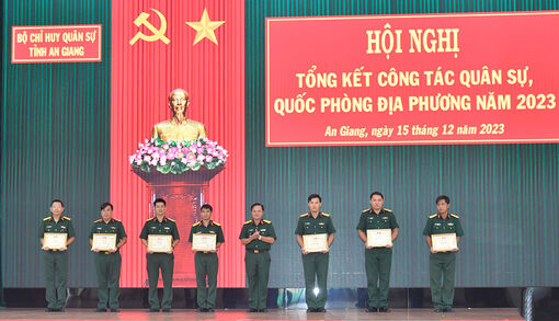 An Giang hoàn thành tốt nhiệm vụ quân sự, quốc phòng năm 2023