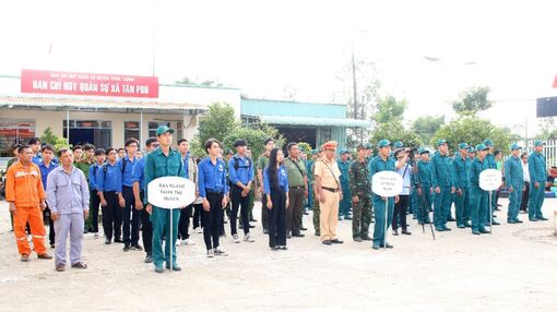 Huyện Châu Thành xuất quân thực hiện các hoạt động “Tết quân - dân” năm 2024