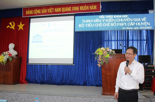 Hội thảo khoa học tham vấn ý kiến chuyên gia về Bộ tiêu chí Chỉ số PAPI cấp huyện