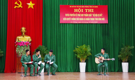 Hội thi tuyên truyền phẩm chất “Bộ đội cụ Hồ” trong biên phòng An Giang