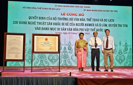 Nghệ thuật trình diễn sân khấu Dì Kê trở thành Di sản văn hóa phi vật thể quốc gia