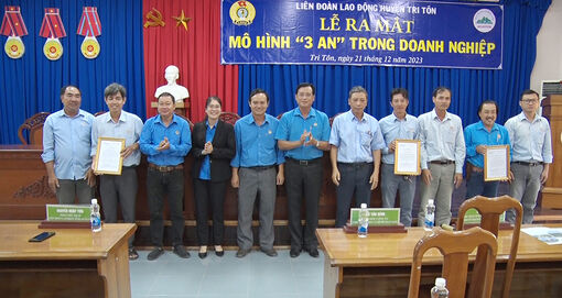 Ra mắt mô hình “3 An” tại Công ty TNHH MTV Khai thác và Chế biến đá An Giang
