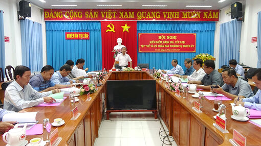 Đánh giá tập thể lãnh đạo Ban Thường vụ Huyện ủy Tri Tôn