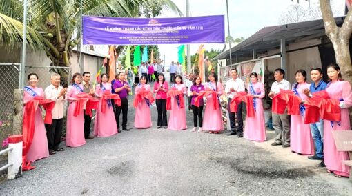Khánh thành cầu kênh Tám Thước, ở xã An Thạnh Trung