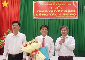 Trung tâm Y tế huyện Thoại Sơn có tân giám đốc