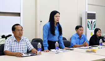Liên đoàn Lao động tỉnh khảo sát tình hình doanh nghiệp tại Khu công nghiệp Bình Hòa
