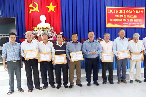 Giao ban công tác dư luận xã hội và hoạt động Ban Chỉ đạo 35 huyện Châu Thành năm 2023