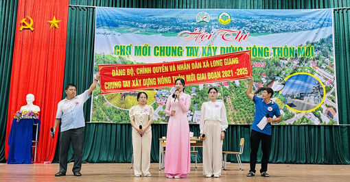 Bình Phước Xuân đoạt giải nhất Hội thi Chợ Mới chung tay xây dựng nông thôn mới