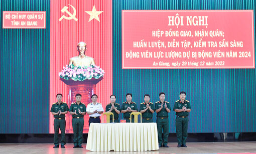 Hiệp đồng giao, nhận quân năm 2024