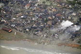 Điện thăm hỏi về việc động đất - sóng thần xảy ra tại Ishikawa, Nhật Bản