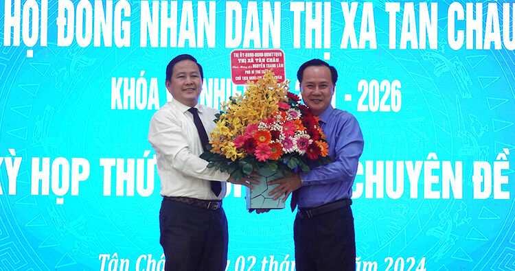 Ông Nguyễn Thanh Lâm được bầu giữ chức Chủ tịch UBND TX. Tân Châu nhiệm kỳ 2021 – 2026