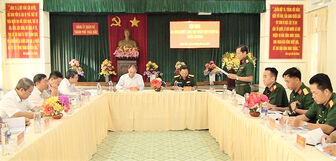 Hội nghị Đảng ủy Quân sự TP. Châu Đốc ra nghị quyết tháng 1/2024