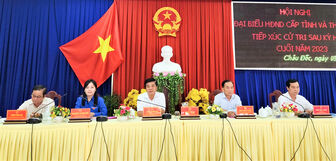 Đại biểu HĐND tỉnh và TP. Châu Đốc tiếp xúc cử tri sau kỳ họp cuối năm