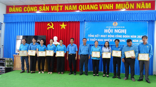 Huyện Tri Tôn tổng kết hoạt động công đoàn