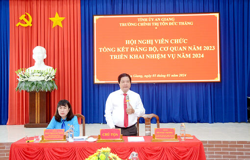Trường Chính trị Tôn Đức Thắng triển khai nhiệm vụ năm 2024