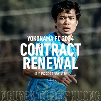Yokohama FC thông báo gia hạn hợp đồng với Công Phượng