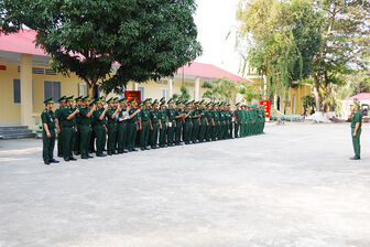 Tập huấn quân sự trong lực lượng biên phòng An Giang