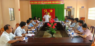 Bí thư Huyện ủy Tri Tôn dự Hội nghị Ban Chấp hành Đảng bộ xã Lương Phi phiên đầu năm 2024