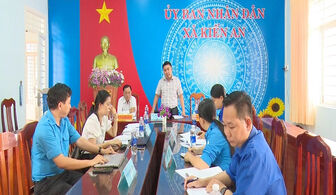 Tỉnh đoàn An Giang kiểm tra công tác chuẩn bị Đại hội Hội Liên hiệp Thanh niên Việt Nam xã Kiến An