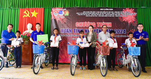 Tổ chức Chương trình “Xuân tình nguyện” năm 2024 ở huyện Tri Tôn