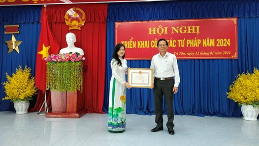 Tri Tôn triển khai công tác tư pháp năm 2024