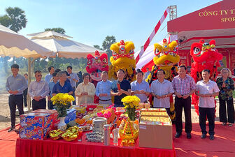 Động thổ dự án Nhà máy sản xuất, gia công hàng may mặc Sportline Apparel Việt Nam, tại Khu công nghiệp Xuân Tô