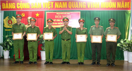 Công an huyện Châu Thành triển khai nhiệm vụ công tác năm 2024