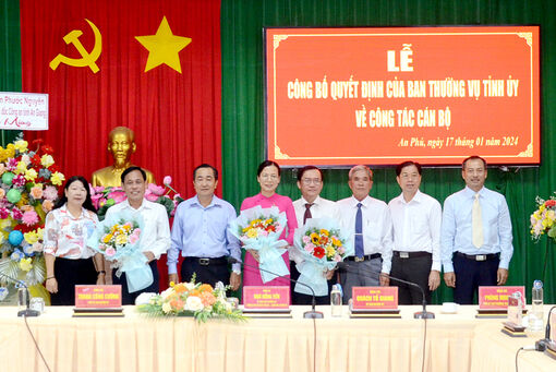 Công bố quyết định của Ban Thường vụ Tỉnh ủy An Giang về công tác cán bộ