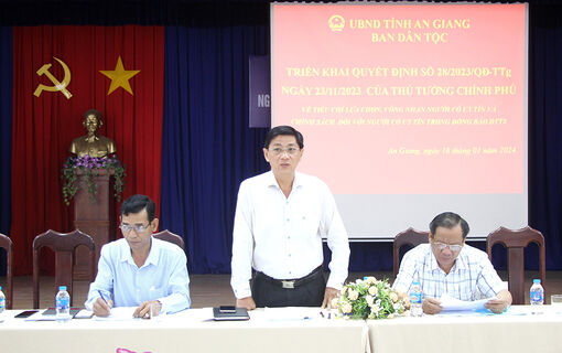 Ban Dân tộc tỉnh An Giang triển khai bình chọn, chính sách đối với “người có uy tín”