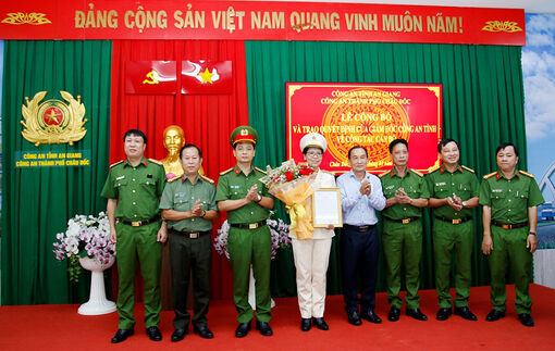 Bổ nhiệm Phó Trưởng Công an TP. Châu Đốc