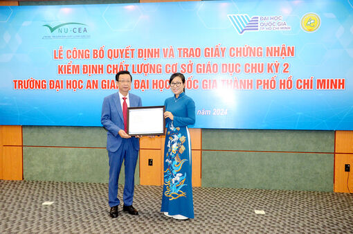 Trường Đại học An Giang được chứng nhận kiểm định chất lượng cơ sở giáo dục (chu kỳ 2)
